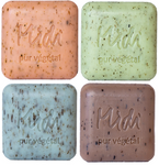 Mydło z drobinkami roślin MIX 4 x 3 szt. (WANILIA, PIWONIA, LAWENDA, WERBENA)